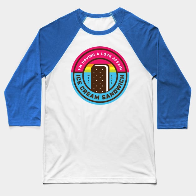 Ice Cream Sandwich - Arrested Development Baseball T-Shirt by PodDesignShop